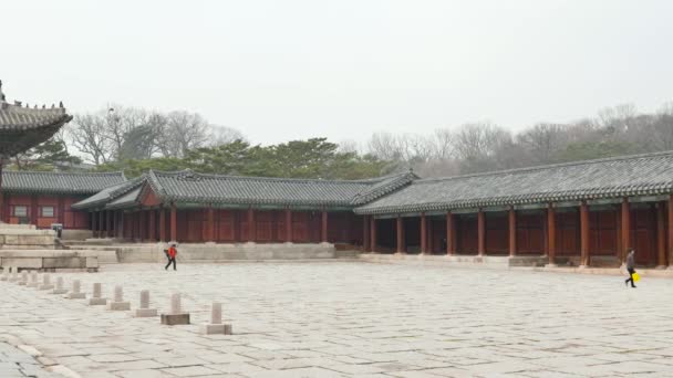 Myeongjeongjeon, grote zaal van Changgyeonggung. — Stockvideo