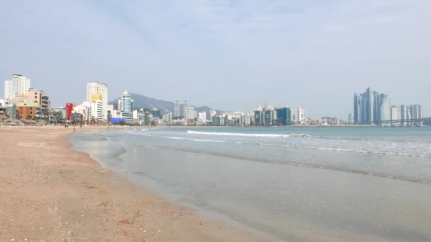 Playa de Gwangan en Busan — Vídeos de Stock