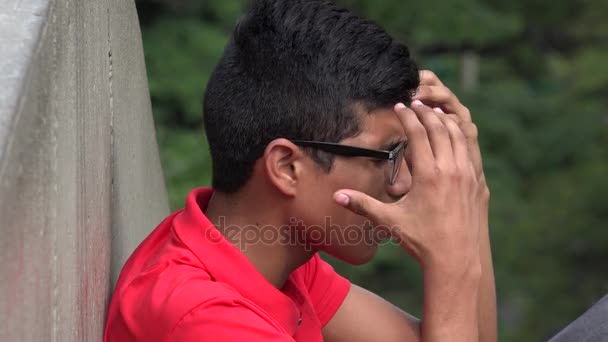 Neurotic Teen With Stress And Anxiety — Stock Video