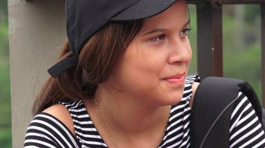 Genç kız İspanyol öğrenci