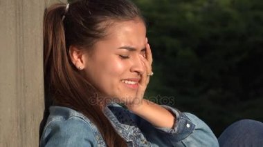 Hopeless Crying Teen Girl Stock Video Hopeless Crying Teen Girl Stock Video