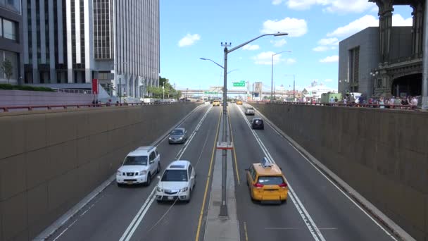 Transporte Autopista Urbana — Vídeos de Stock