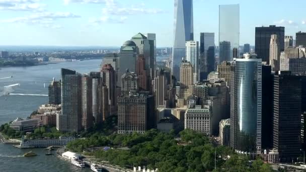 Нью-Йорк офісних будівель — стокове відео