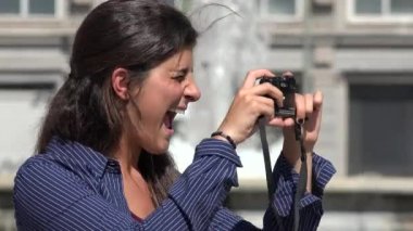 kadın fotoğraf çekme