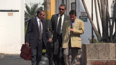 Büyük iş adamlar yürüyüş