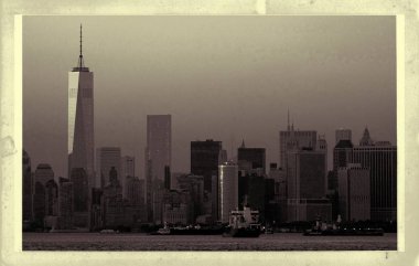 New York şehrinin Vintage Fotoğraf