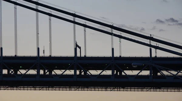 Deck da ponte da suspensão — Fotografia de Stock