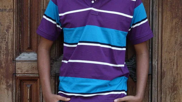 Camisa Rapaz Adolescente Torso — Fotografia de Stock