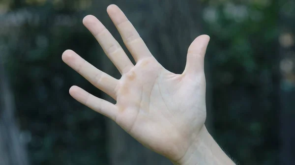 Comptage des mains à cinq — Photo