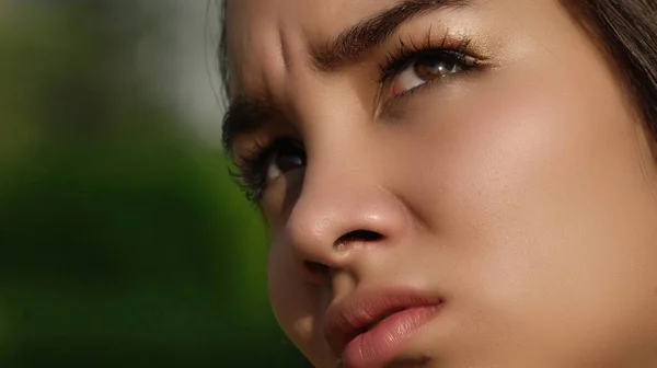 Cara de adolescente chica — Foto de Stock