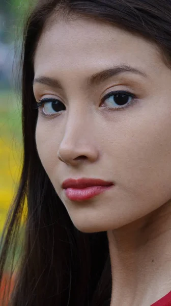 Cara de bonita adolescente chica — Foto de Stock