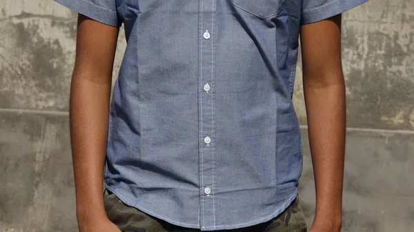 Casual Shirt Chłopiec Nastolatek — Zdjęcie stockowe