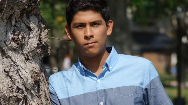 Unhappy Serious Male Teen — Stock Photo, Image