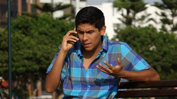 Confused During Phone Call — Stock Photo, Image