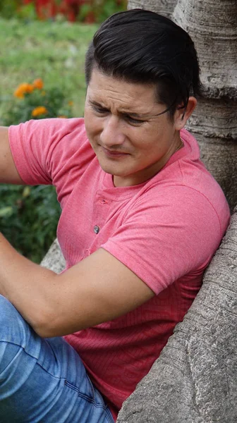 Sad Or Tearful Man — Stock Photo, Image