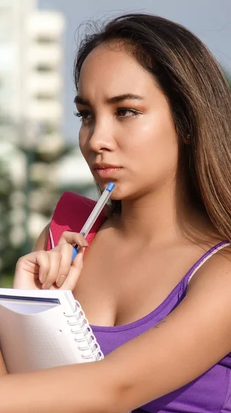 Schöne Studentin — Stockfoto