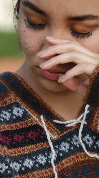 Joven Deprimido Adolescente — Foto de Stock