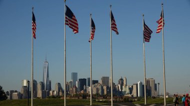 Bize bayrakları ve New York City