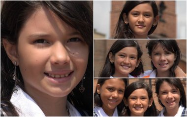 Kız arkadaşlar kolaj