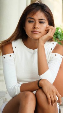 Mutsuz genç Teen kadın