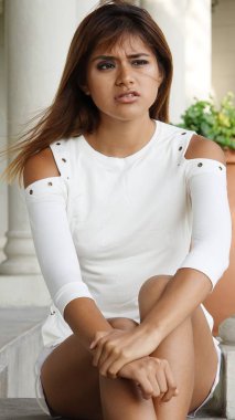 Stres altında Perulu erkek