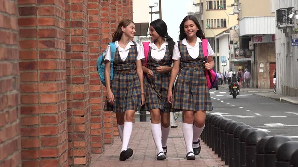 Kız öğrenci ve arkadaşları