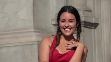 Kadın Teen gülüyor