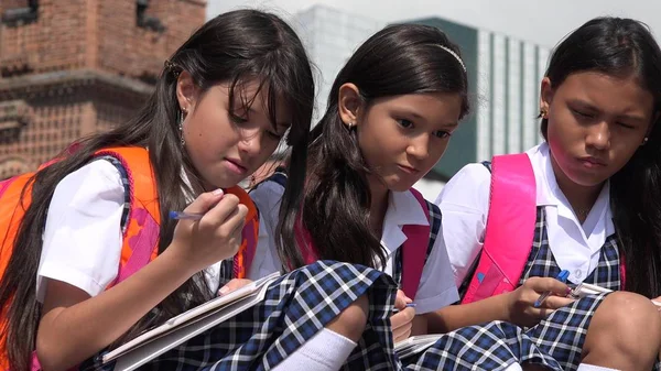 Studente premuroso indossare uniformi scolastiche — Foto Stock