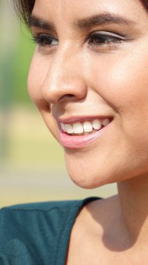 İspanyol kadın Teen ve mutluluk