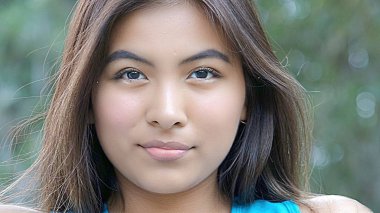 sevimli kadın yüzü