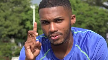 Siyah erkek atlet sayma