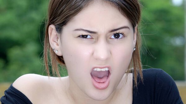 Anxious Youthful Girl