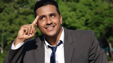 bir fikir olan iş adamı