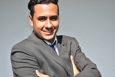 Kendine güvenen iş adamı