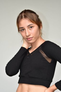 Sevimli küçük kız ve mutluluk