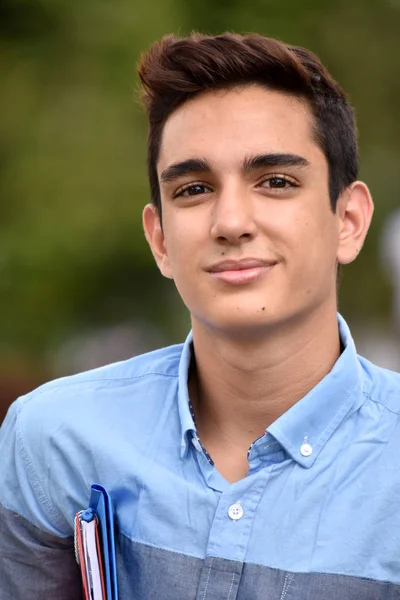 Colombiaanse Boy Student en geluk — Stockfoto