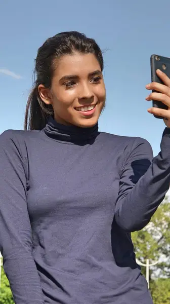 Selfie de linda persona — Foto de Stock