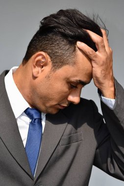Endişe verici iş adamı