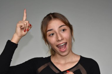 Güzel kız bir fikir olan