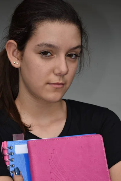 Estudiante joven sin emociones — Foto de Stock