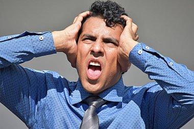 Endişeli çeşitli iş adamı