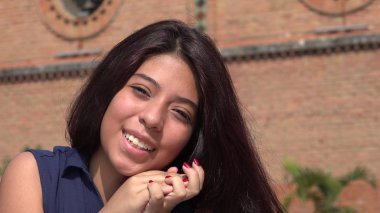 Sevimli Teenage Kız