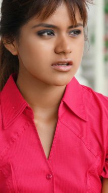 Endişeli güzel kişi