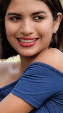 Genç çeşitli kadın portre