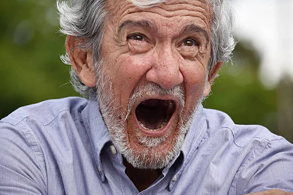 Homme stressé Grand-père — Photo