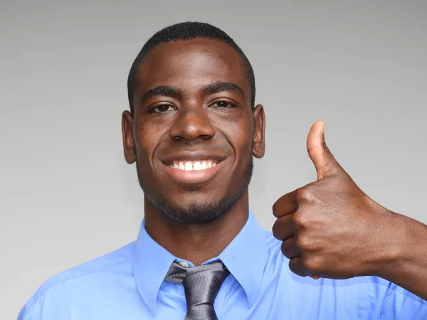 Business Man With Thumbs Up — Stock Photo, Image