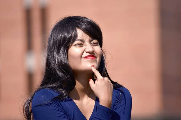 Thoughtful Female Woman — Stock Photo, Image