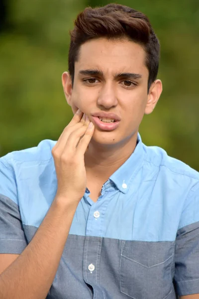 Colombian Boy Toothache — Stock Photo, Image