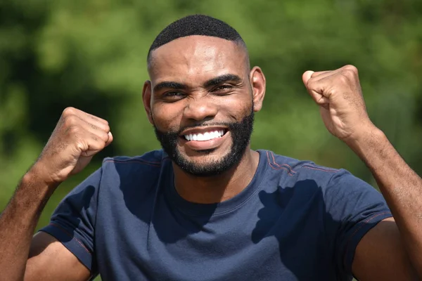 Overjoyed Male Man — Stock Photo, Image