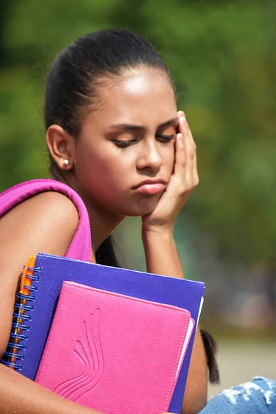 Eine Unglückliche Studentin — Stockfoto